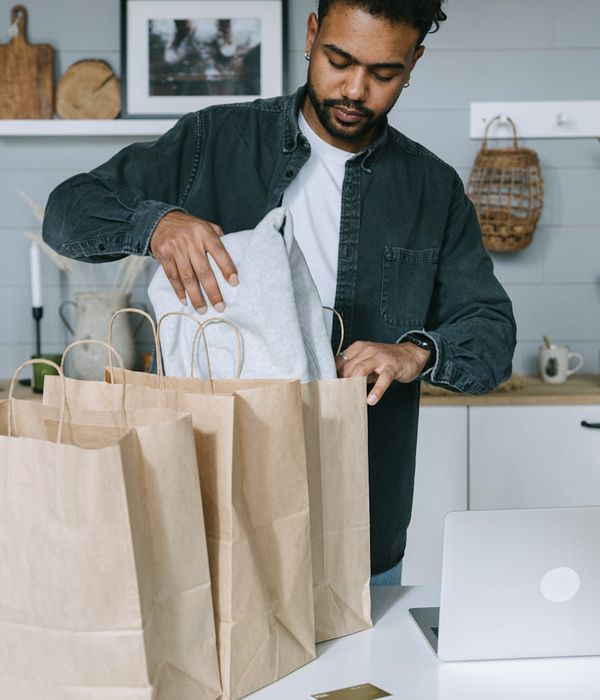 Busy retail store with customers shopping and organized displays